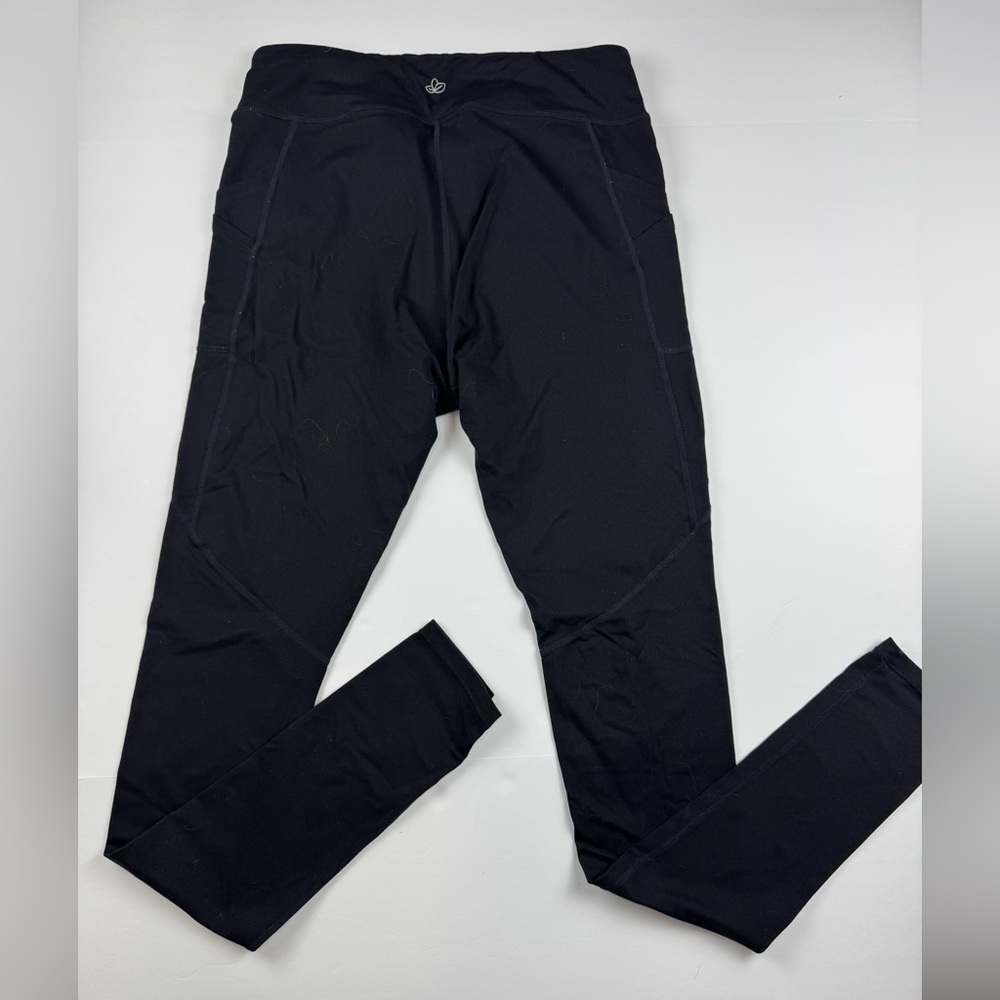 Women's Black Leggings with side pockets and 34” inseam